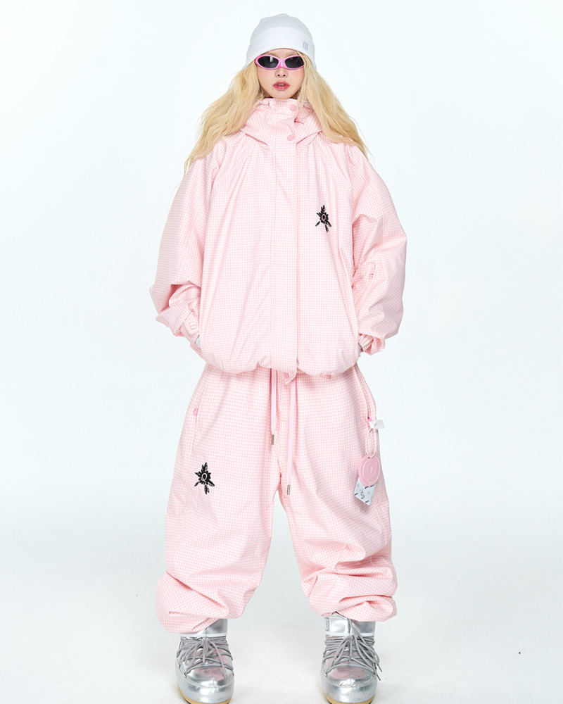 Ski Wear Snowboard 3L Pink Snow Jacket&Pants Suit - Women's (Single Unit Available)