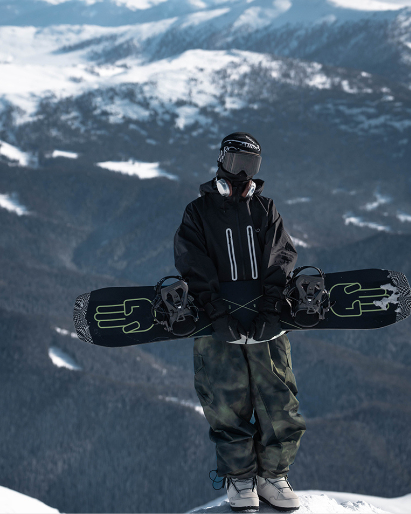 Ski Wear Snowboard Camo Oversize Snow Pants -Men's