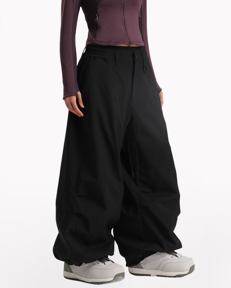Ski Wear Snowboard Gear Cargo Baggy Snow Pants -Unisex