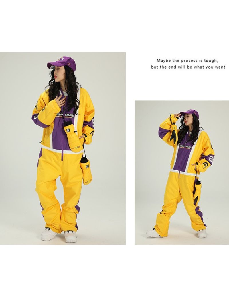 Ski Wear Snowboard One Piece Snow Suit -Unisex