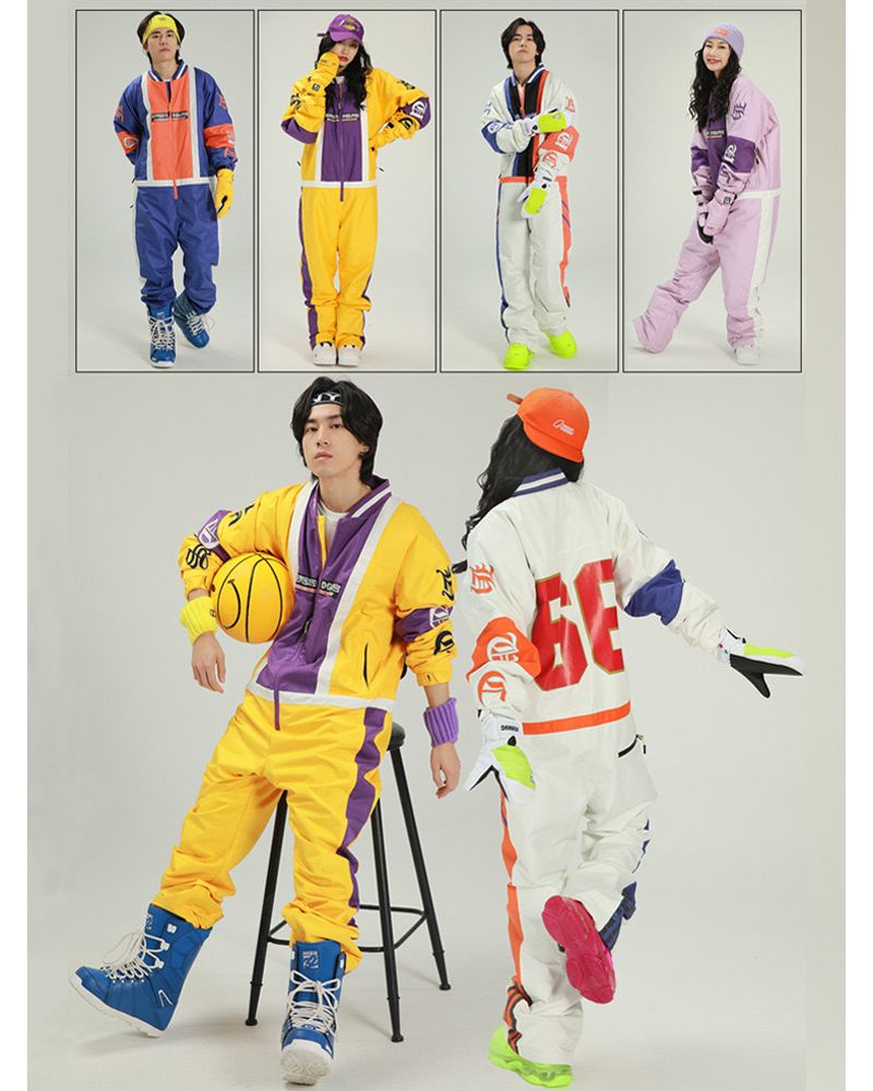 Ski Wear Snowboard One Piece Snow Suit -Unisex