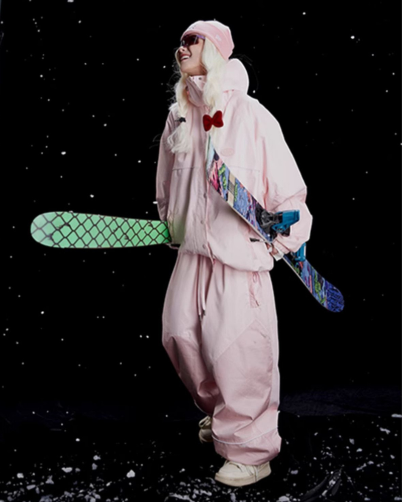Ski Wear Snowboard Pink Snow Jacket&Pants Suit - Women's (Single Unit Available)