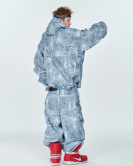 Ski Wear Thickened 3L Hooded Snowboard Suit -Men's (Single Unit Available)