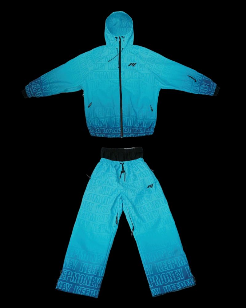 Ski Wear All Letters Thick Snow Suit -Unisex