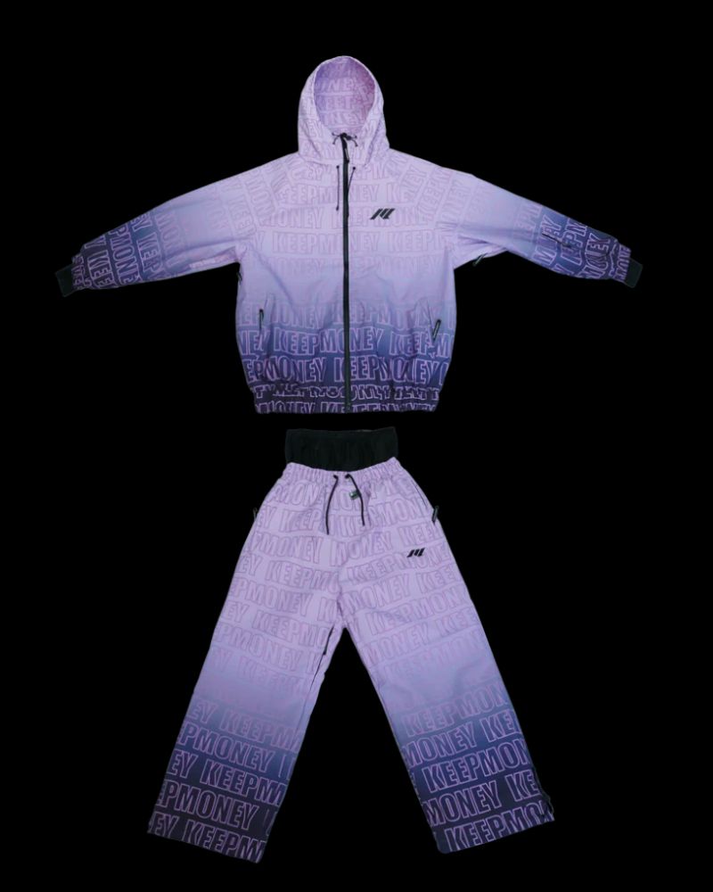 Ski Wear All Letters Thick Snow Suit -Unisex