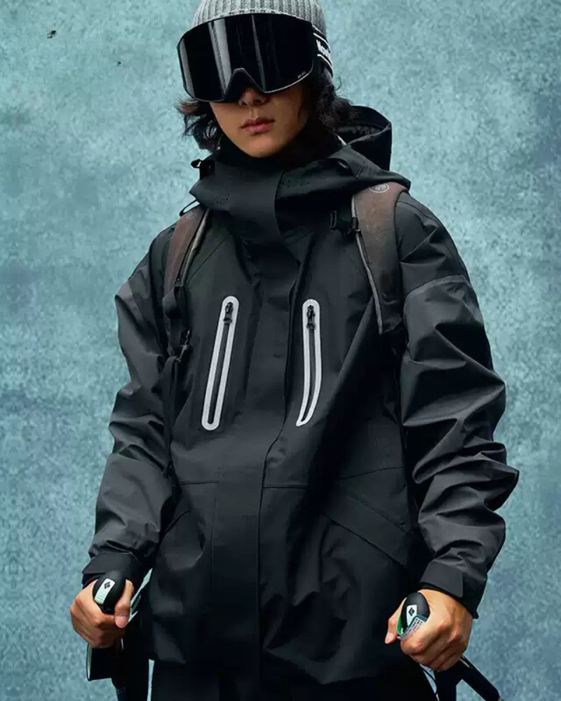 Ski Wear Color Block Snow Jacket&Pants Suit -Unisex