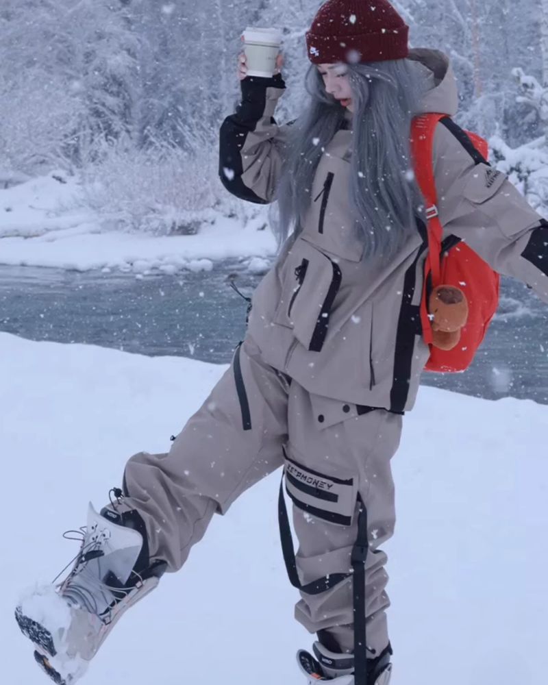 Ski Wear Skateboard Thick Snow Suit -Unisex