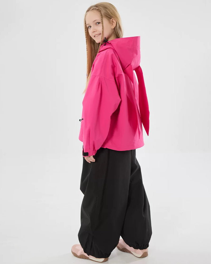 Ski Wear Windproof Rabbit Ears Kids Snow Suit