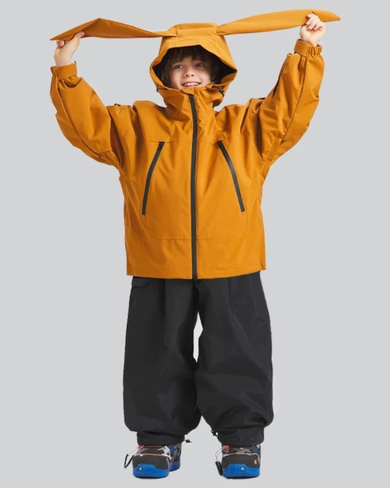Ski Wear Waterproof Rabbit Ears Kids Snow Suit