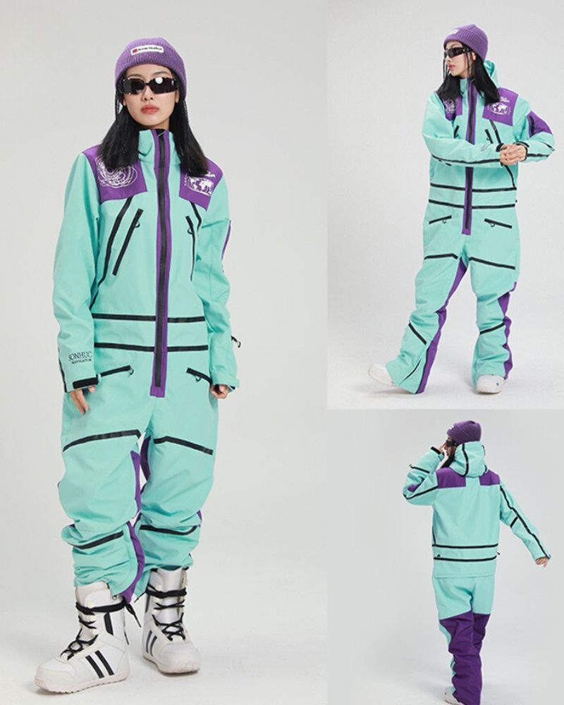 Ski Wear Snowboard One Piece Snow Suit - Women's