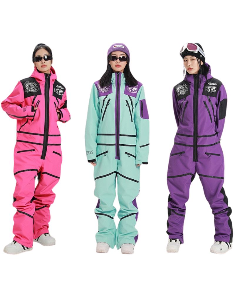 Ski Wear Snowboard One Piece Snow Suit - Women's