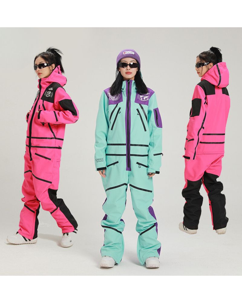 Ski Wear Snowboard One Piece Snow Suit - Women's