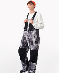 Ski Wear Snowboarding Color Block Ski Bibs -Unisex