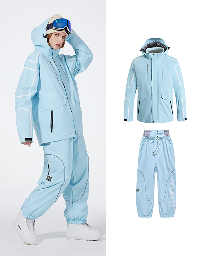 Ski Wear Insulate Snow Jacket&Pants Suit - Unisex (Single Unit Available)