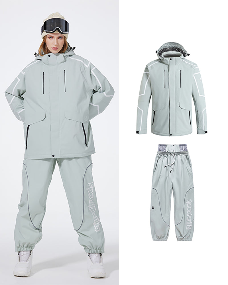 Ski Wear Insulate Snow Jacket&Pants Suit - Unisex (Single Unit Available)