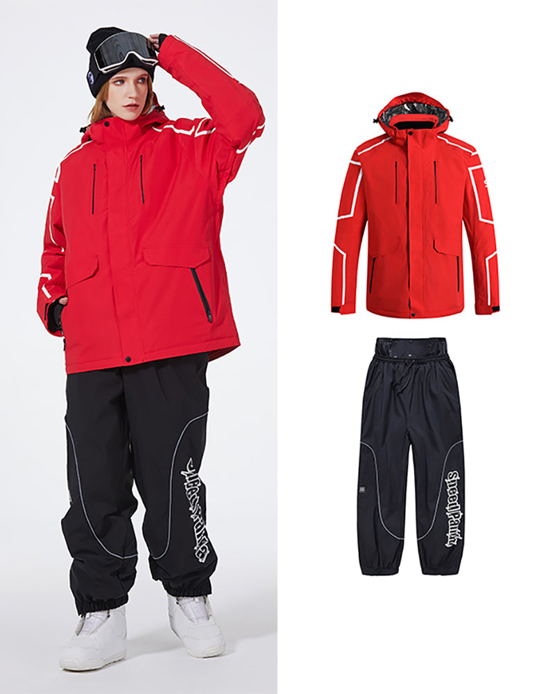 Ski Wear Insulate Snow Jacket&Pants Suit - Unisex (Single Unit Available)