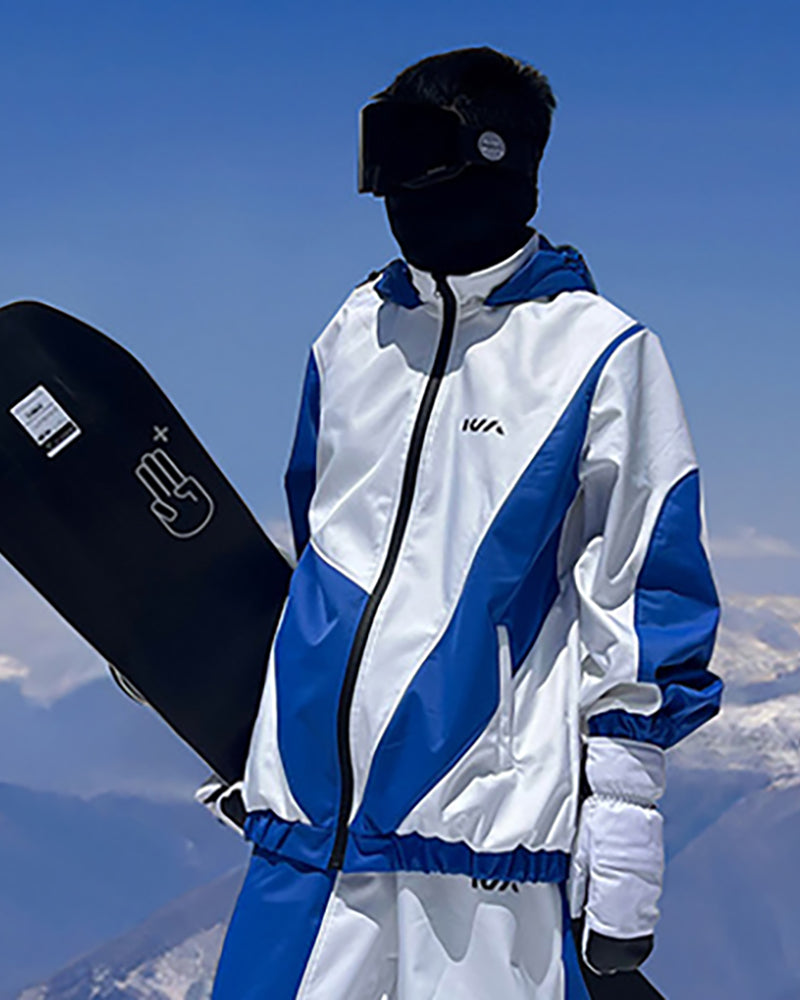 Ski Wear Patchwork Ski Jacket&Pants Suit -Unisex