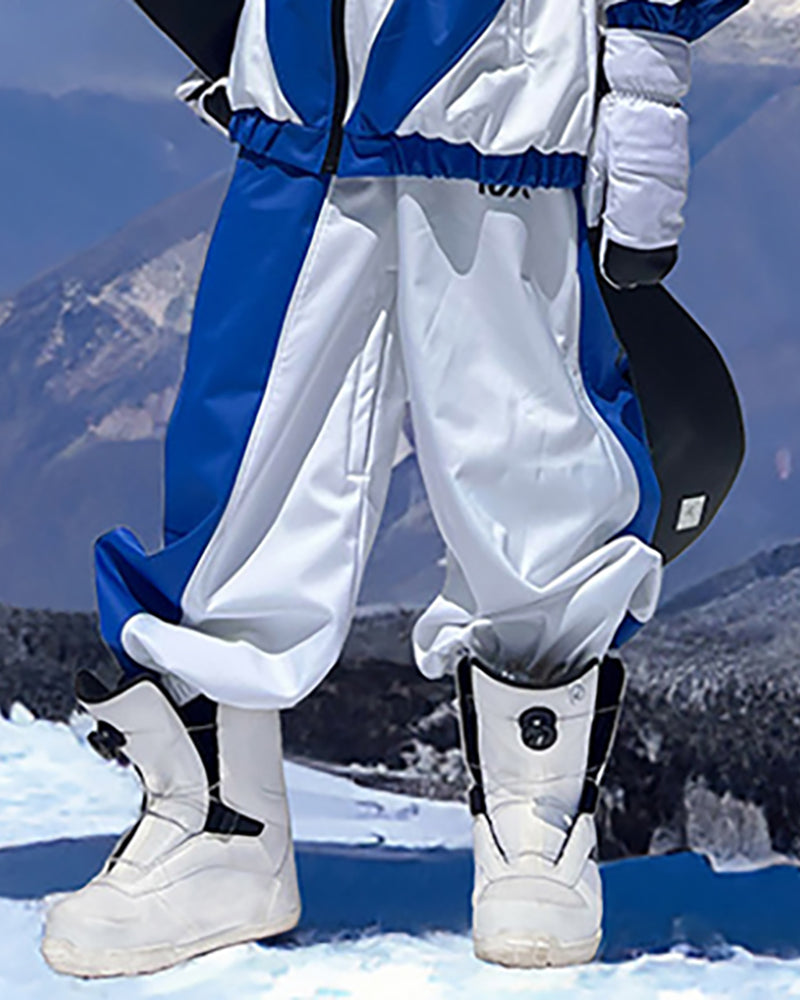 Ski Wear Patchwork Ski Jacket&Pants Suit -Unisex