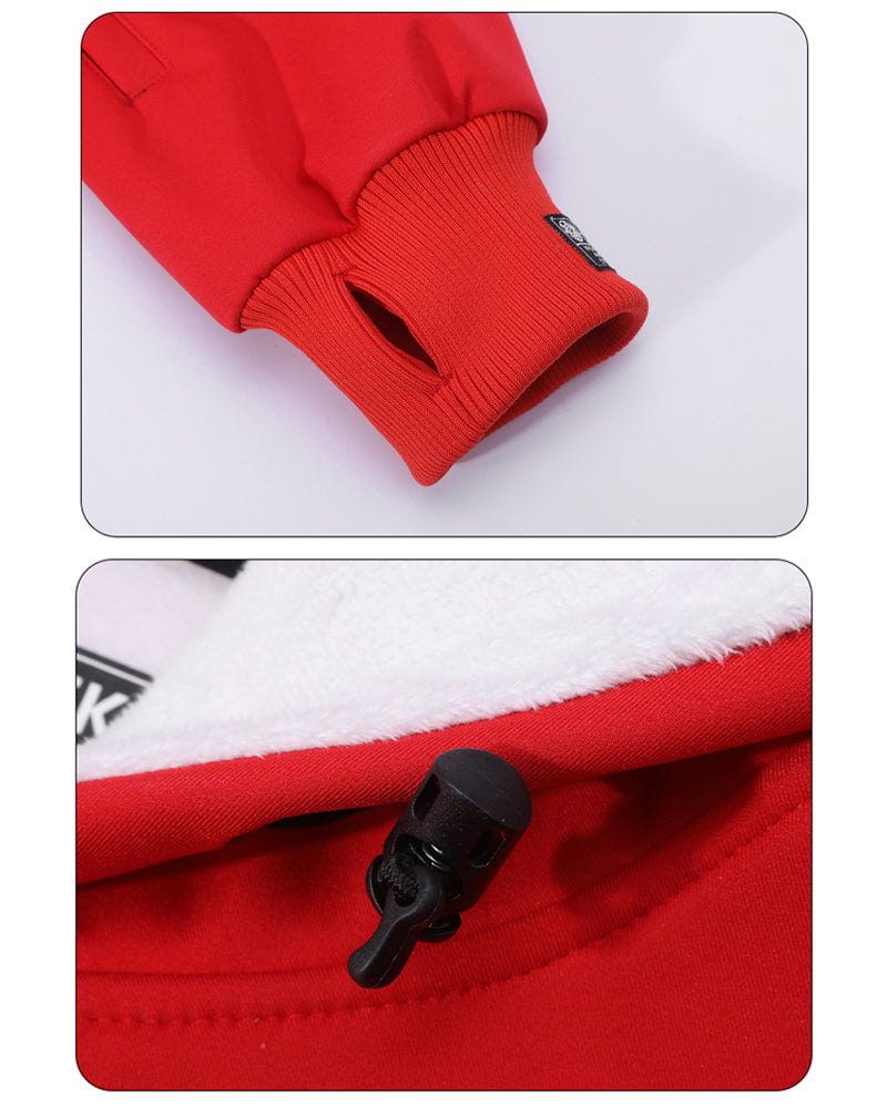 Ski Wear Outdoor Cat Ear Warm Hoodie - Women's