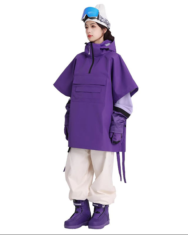 Ski Wear Outdoor Cloak Baggy Ski Jacket -Unisex