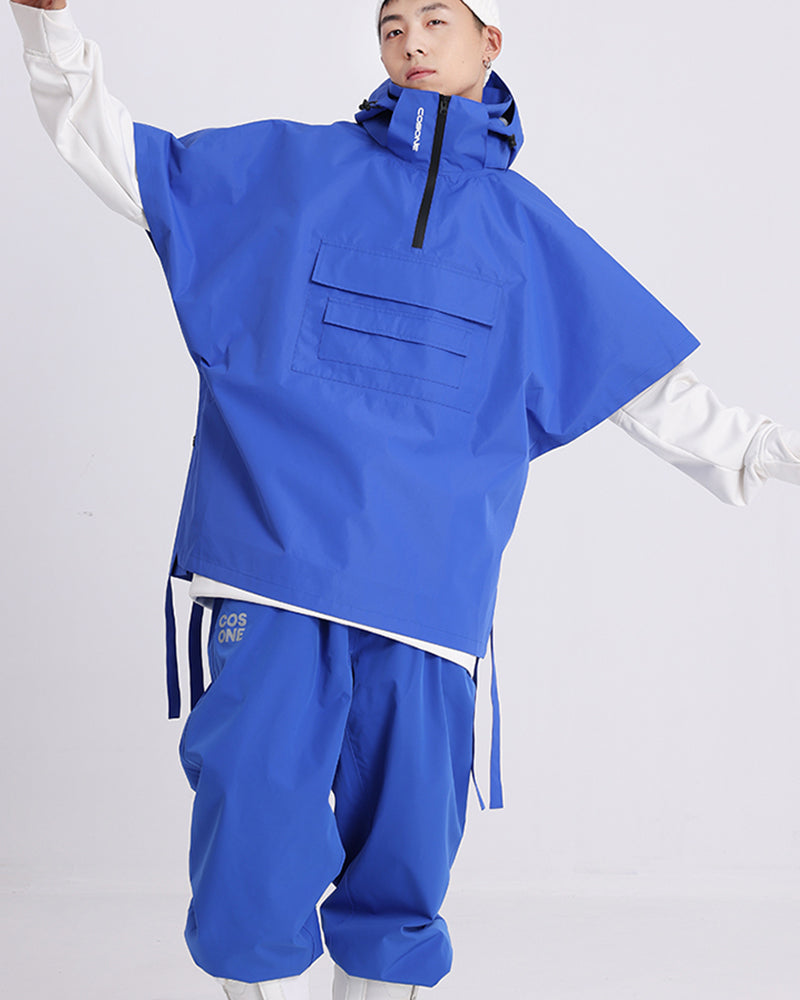 Ski Wear Outdoor Cloak Baggy Ski Jacket -Unisex