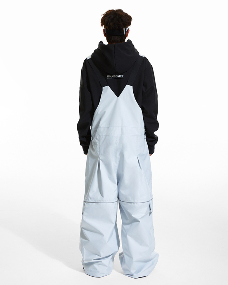 Ski Wear Snowboard Gear Reflective Stripe Ski Bibs - Unisex