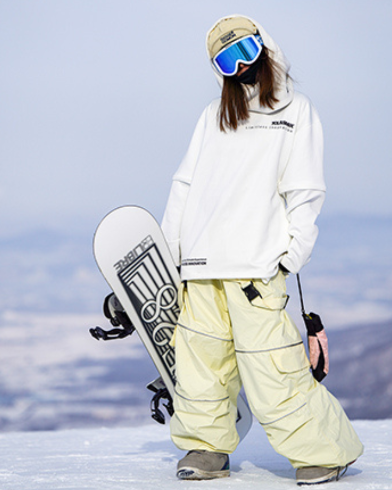Ski Wear Snowboard Gear Reflective Stripe Ski Bibs - Unisex
