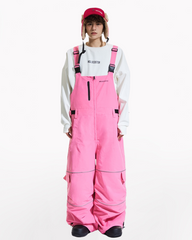 Ski Wear Snowboard Gear Reflective Stripe Ski Bibs - Unisex