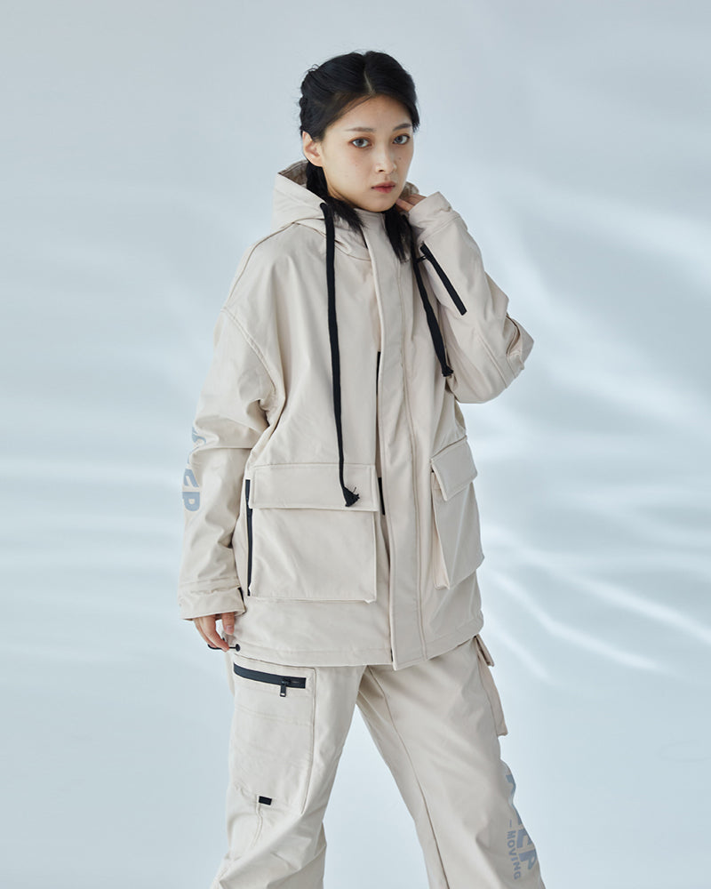 Ski Wear Snowboard Gear Cargo Jacket&Pants Snow Suit - Women's