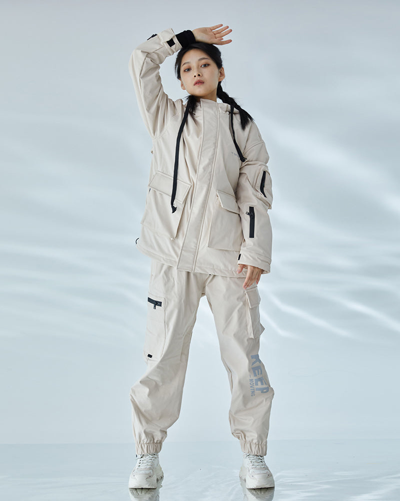 Ski Wear Snowboard Gear Cargo Jacket&Pants Snow Suit - Women's