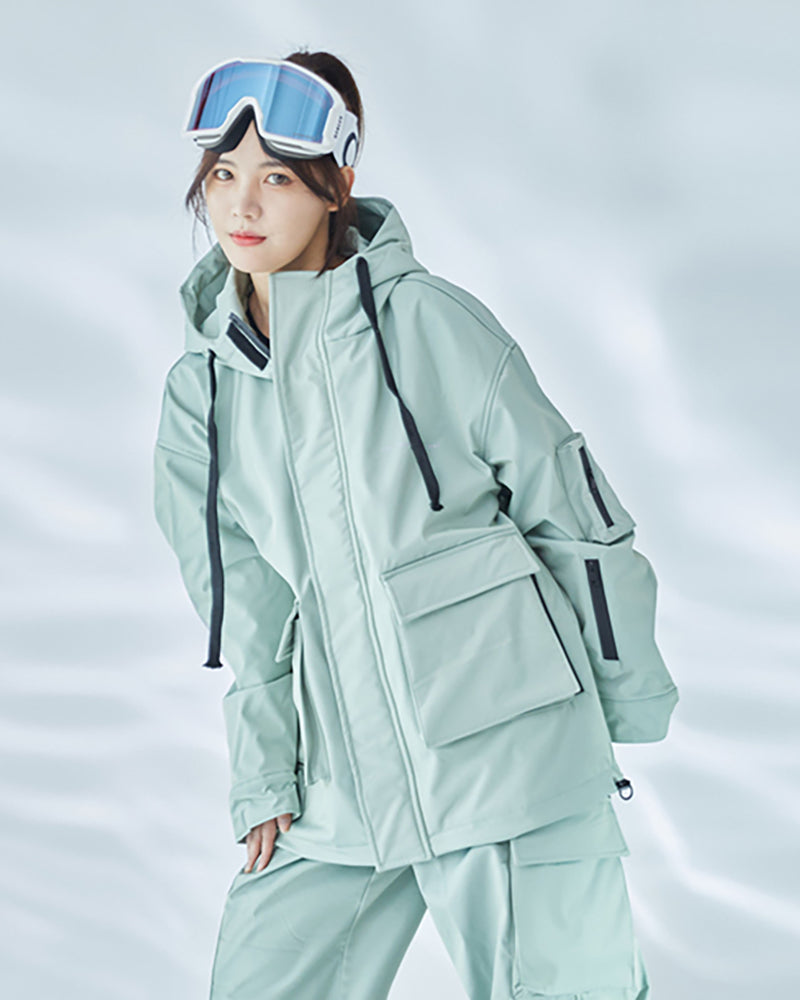 Ski Wear Snowboard Gear Cargo Jacket&Pants Snow Suit - Women's
