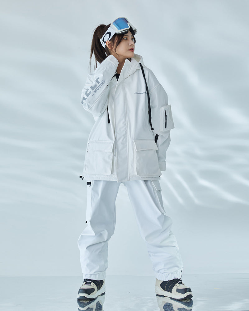 Ski Wear Snowboard Gear Cargo Jacket&Pants Snow Suit - Women's