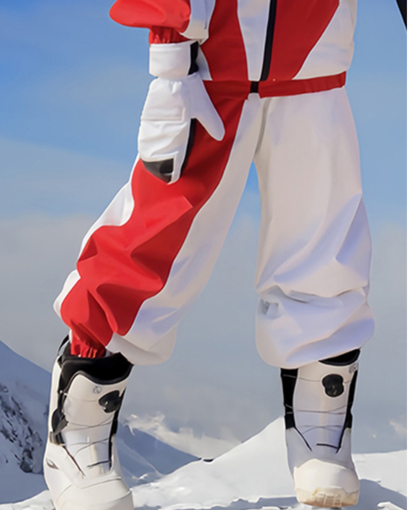 Ski Wear Patchwork Ski Jacket&Pants Suit -Unisex