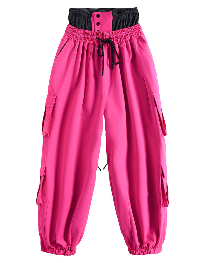Ski Wear Snow Outfits Baggy Cargo Snow Pants - Unisex