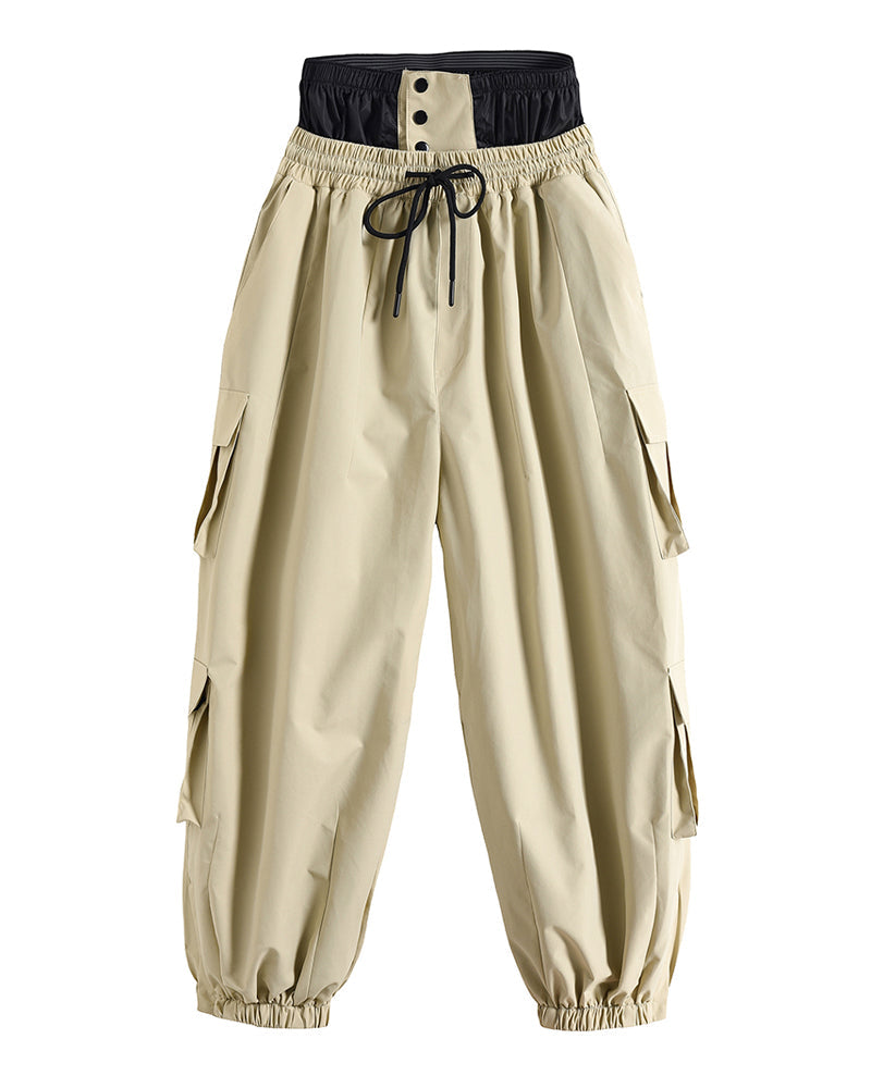 Ski Wear Snow Outfits Baggy Cargo Snow Pants - Unisex