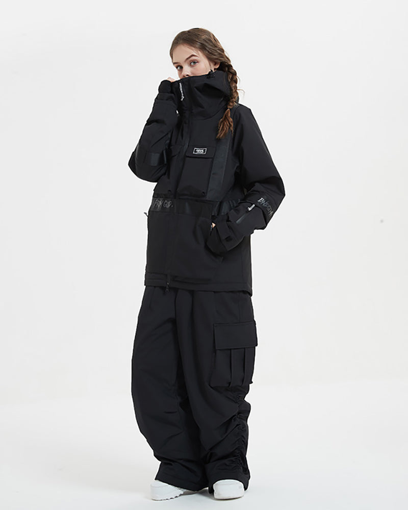 Ski Wear Snowboard Outfit Unisex Cargo Snow Suit -Women's