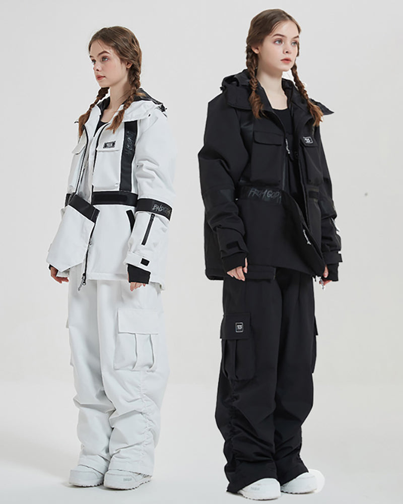 Ski Wear Snowboard Outfit Unisex Cargo Snow Suit -Women's