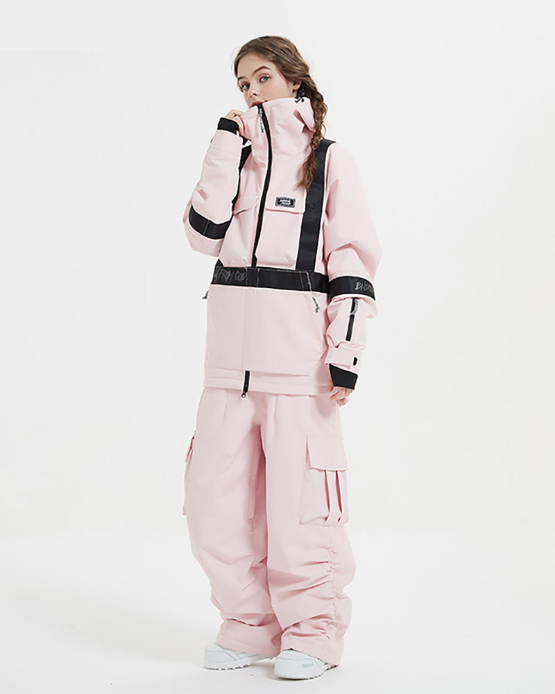 Ski Wear Snowboard Outfit Unisex Cargo Snow Suit -Women's