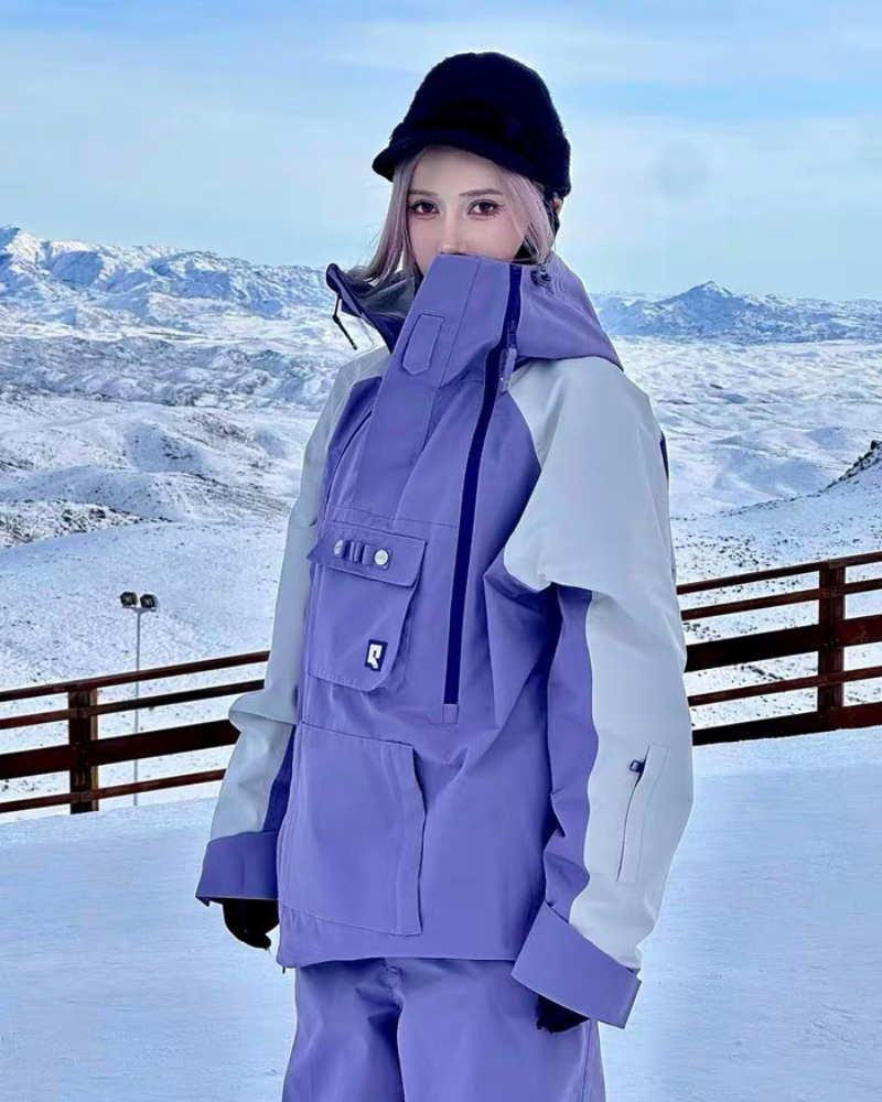 Ski Wear Snowboard 3L Purple Snow Jacket&Pants Suit - Unisex (Single Unit Available)