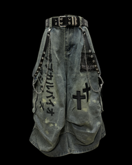 Street Washed Chains Denim Shorts | Baggy Jorts