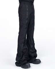 Opium Style Street Y2K Zipper Flared Pants
