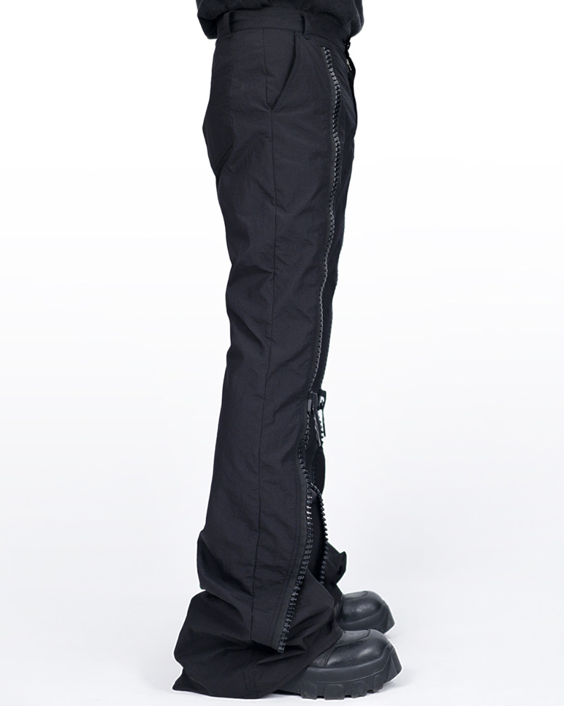Opium Style Street Y2K Zipper Flared Pants
