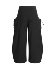 Streetwear Curved Wide-Fit Women Cargo Pants