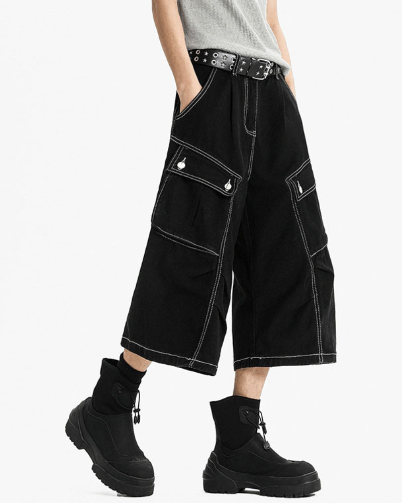 Streetwear Unisex Denim Cargo Shorts | Baggy Jorts