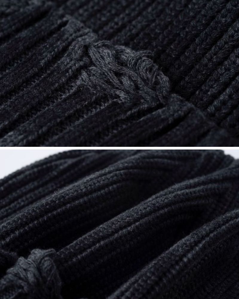Streetwear Dirty Fit Holed Knit Hat
