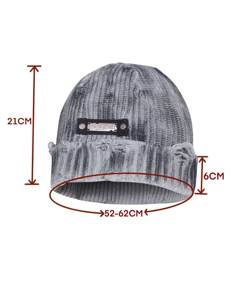 Streetwear Dirty Fit Holed Knit Hat