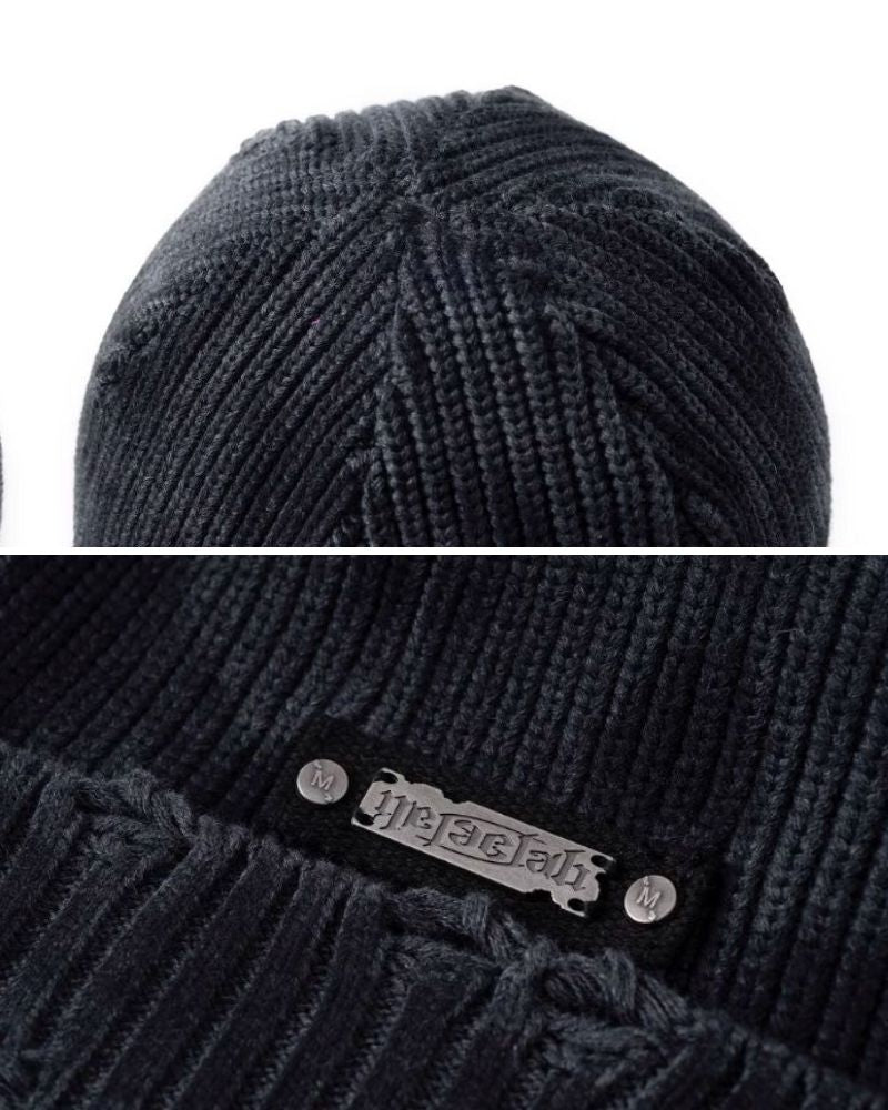 Streetwear Dirty Fit Holed Knit Hat