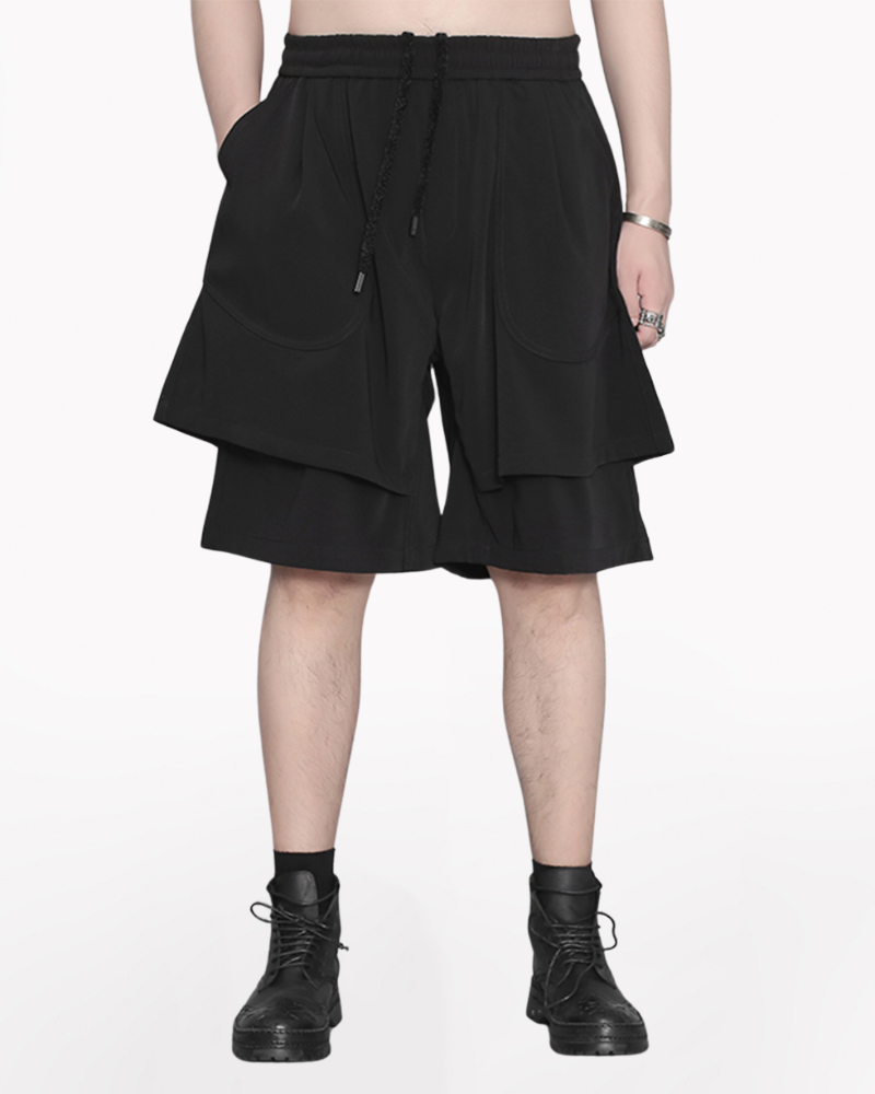 Double-Layer Mens Summer Shorts