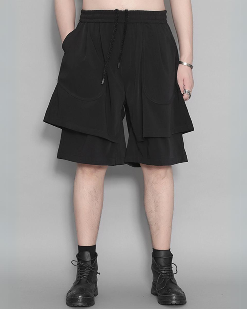 Double-Layer Mens Summer Shorts