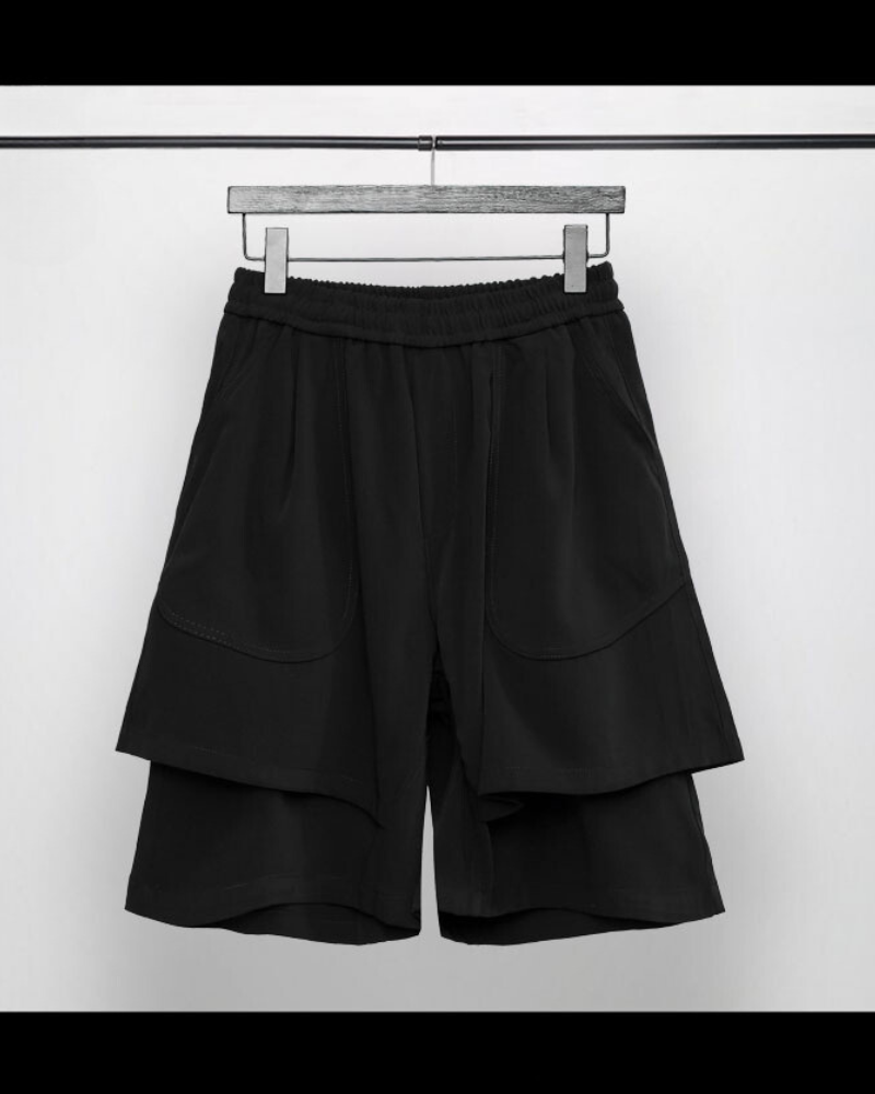 Double-Layer Mens Summer Shorts